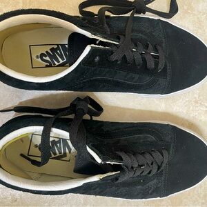 Vans shoes houndstooth print with suede